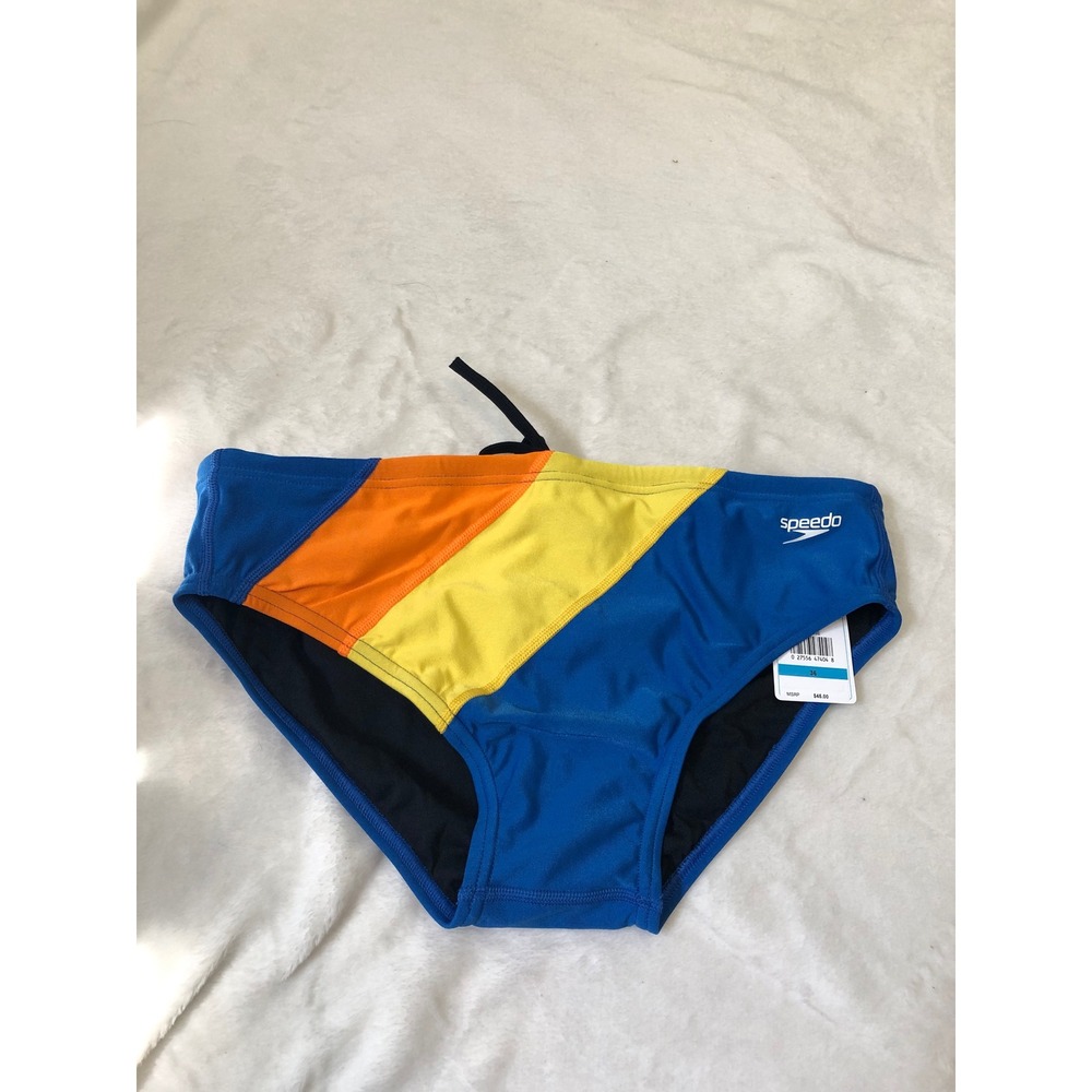 NEW Speedo Swim Brief Mens 36 Blue Vibe Collection Eco Endurance 7052151